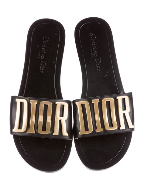 dior evolution slides black|christian Dior evolution slide sandals.